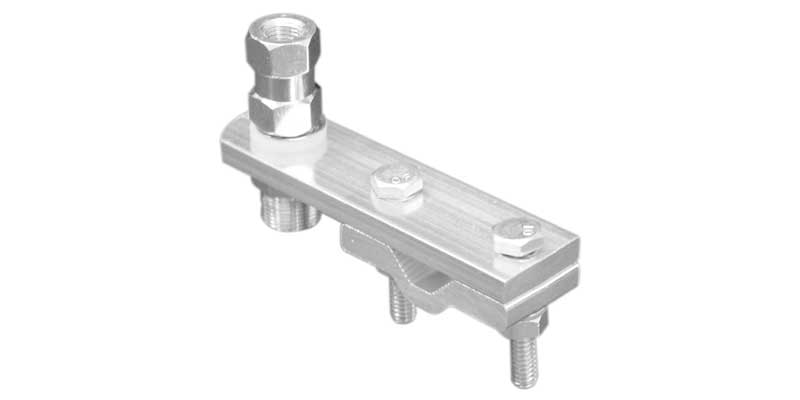 Accessories Unlimited ACCESSORIES UNLIMITED - HORIZONTAL ALUMINUM MIRROR MOUNT WITH 3/8" X 24" STUD & SO239 CONNECTION