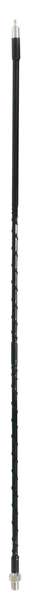 ACCESSORIES UNLIMITED - 2 FOOT BLACK 3/8" X 24" SUPERFLEX CB ANTENNA WITH TUNABLE TIP