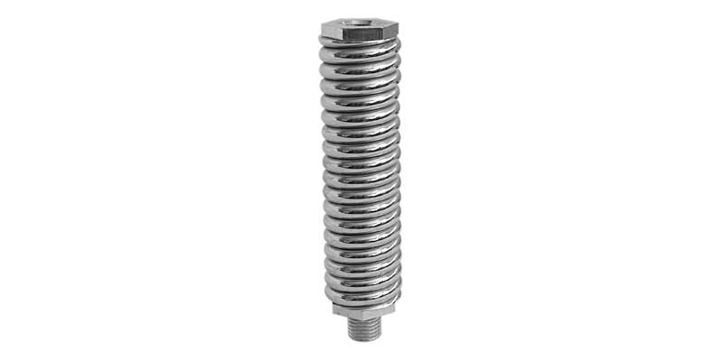 Accessories Unlimited  2" LIGHT DUTY CHROME 3/8" X 24" ANTENNA SPRING
