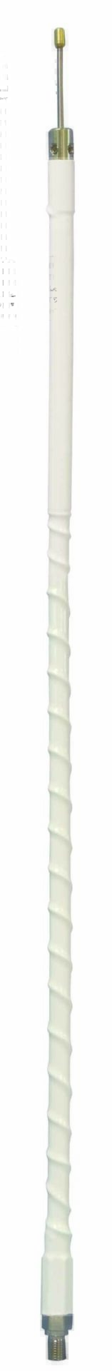 ACCESSORIES UNLIMITED - 3 FOOT 1,000 WATT WHITE HEAVY DUTY 3/8' X 24" TUNE-ABLE TIP CB ANTENNA