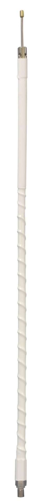 ACCESSORIES UNLIMITED - 4 FOOT 1,000 WATT WHITE HEAVY DUTY 3/8' X 24" TUNE-ABLE TIP CB ANTENNA
