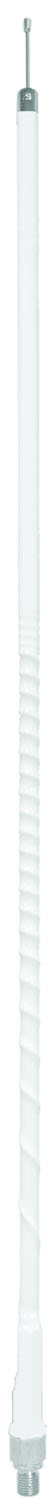 ACCESSORIES UNLIMITED - 3 FOOT WHITE 3/8" X 24" SUPERFLEX CB ANTENNA WITH TUNABLE TIP