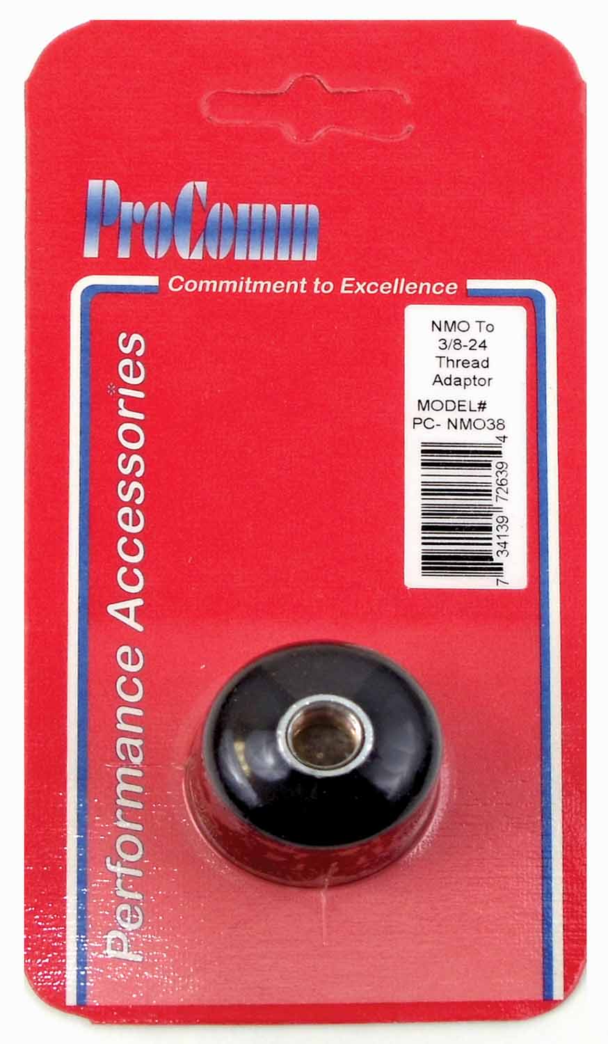 PROCOMM - ADAPTOR TO CONVERT 3/4" NMO BASE MOUNT TO FEMALE 3/8" X 24" THREADS