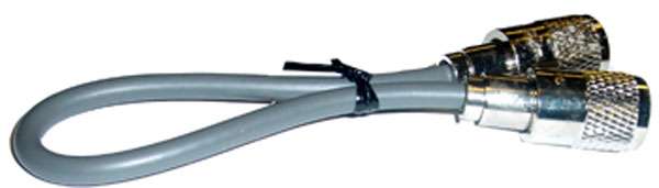PROCOMM - 1' RG8X SINGLE LEAD COAX CABLE WITH SOLDERED PL259 CONNECTORS ON EACH END