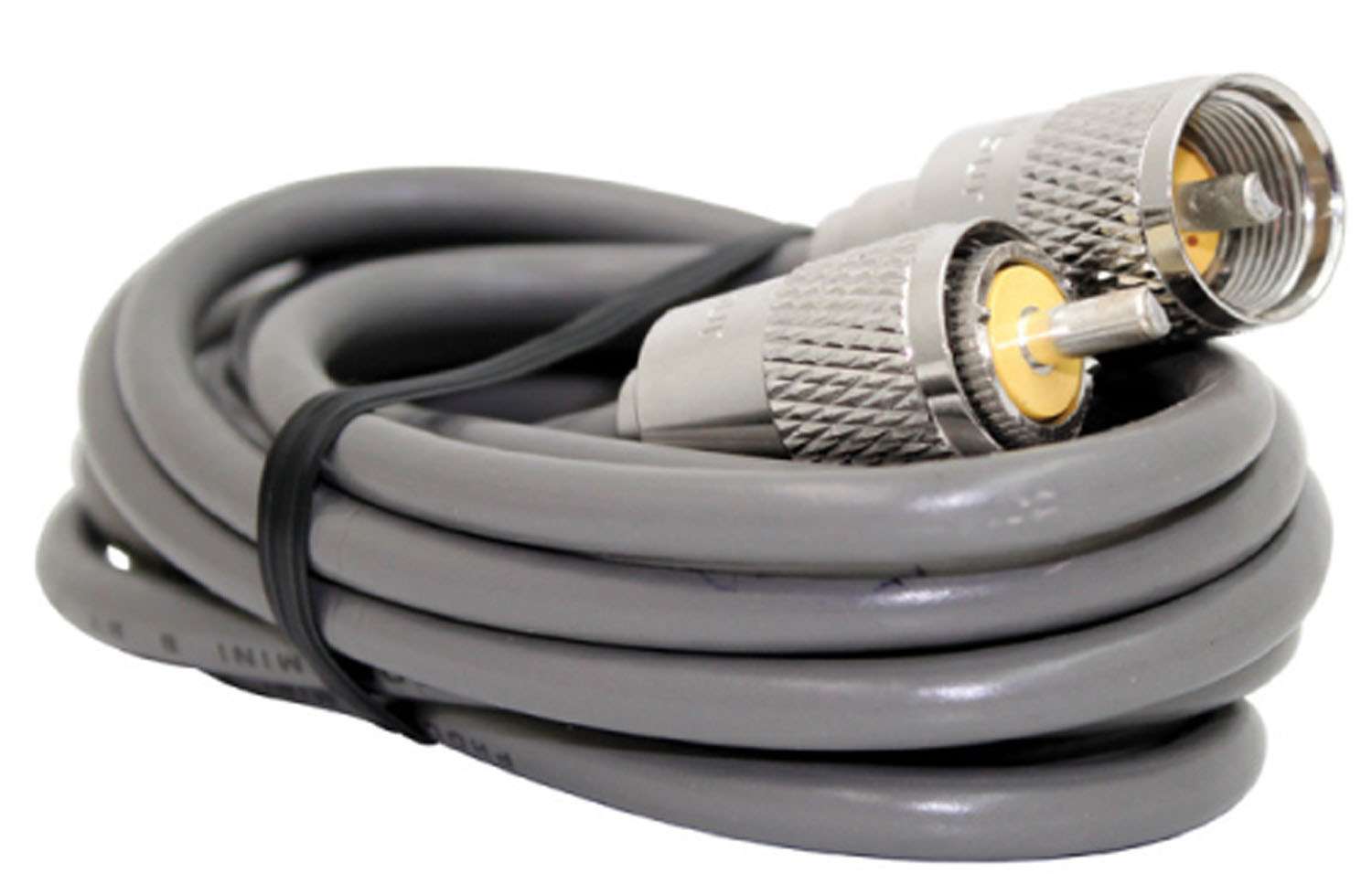 PROCOMM - 75' RG8X SINGLE LEAD COAX CABLE WITH SOLDERED PL259 CONNECTORS ON EACH END