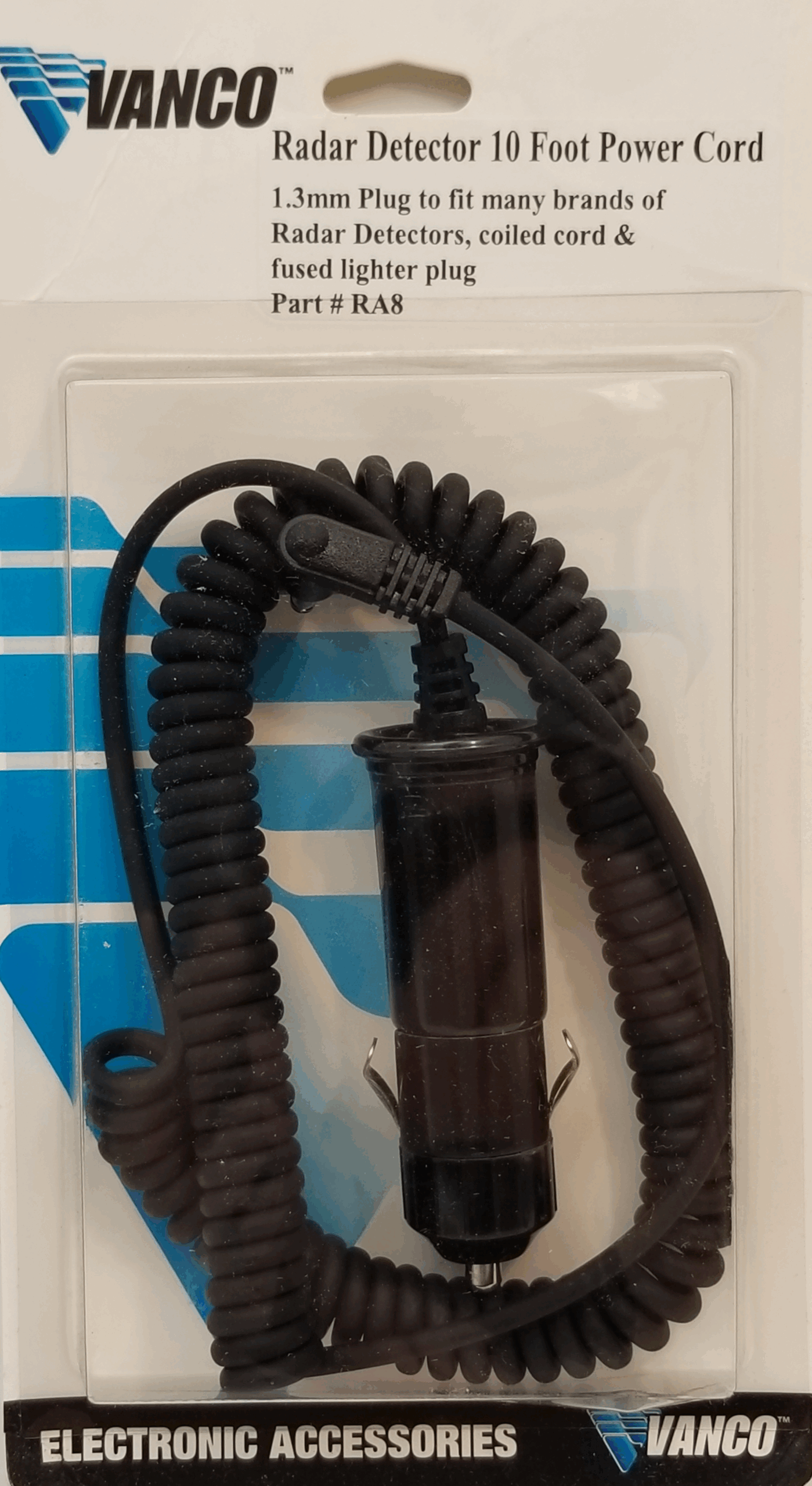MARMAT - RA8 2.1MM COILED CORD WITH RIGHT ANGLE PLUG