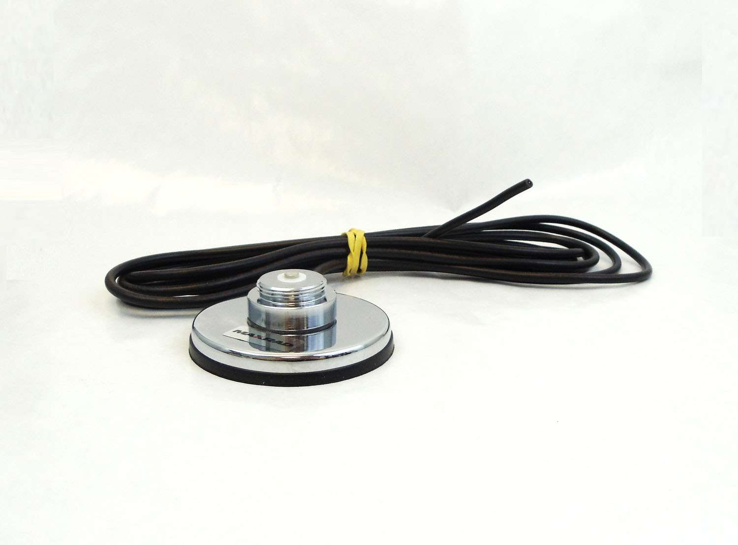 PCTEL/MAXRAD - RGC-NC CHROME 3-1/4" ROUND MAGNETIC MOUNT WITH 12' RG58U COAX - WITHOUT CONNECTOR