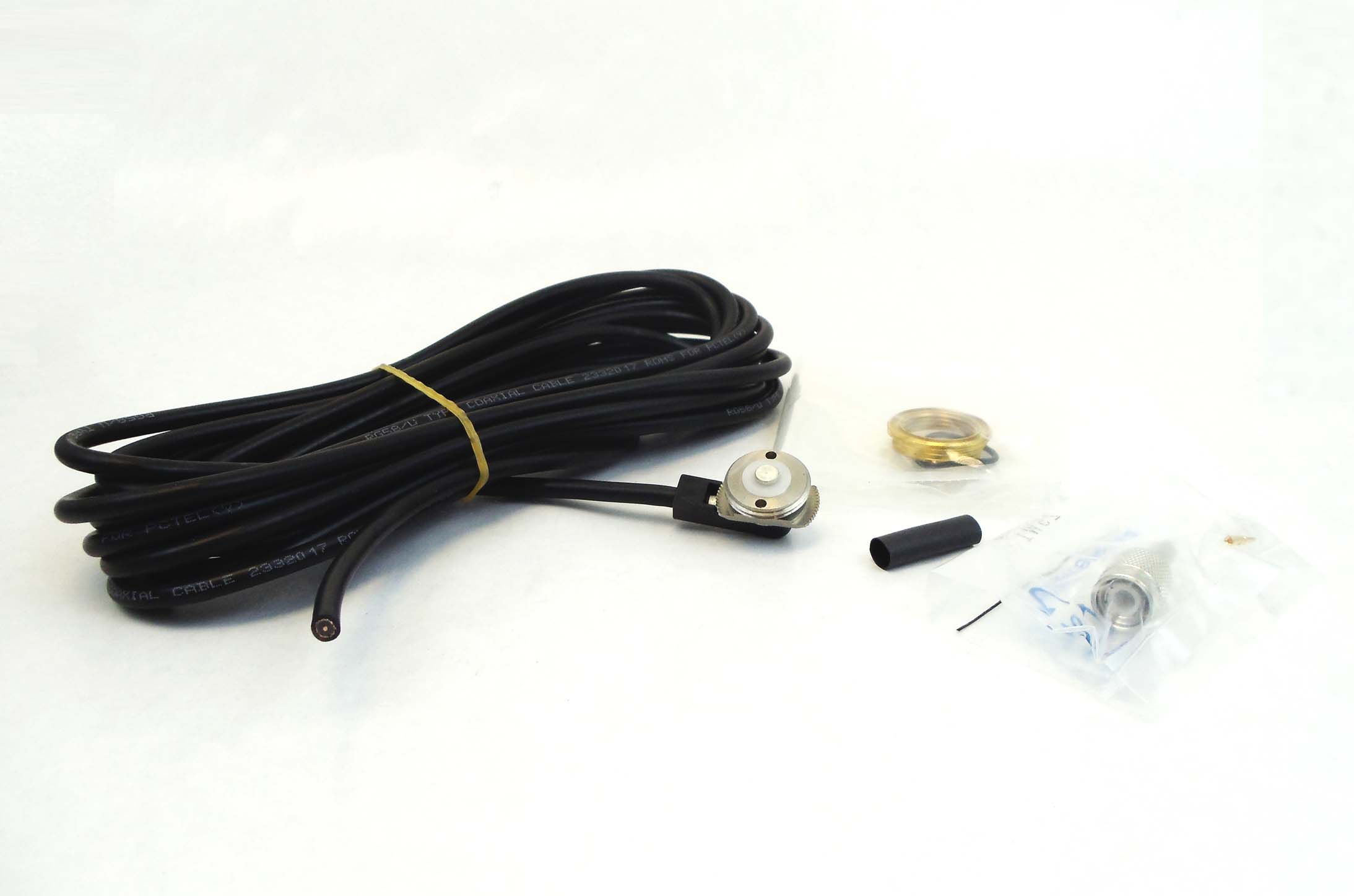 PCTEL/MAXRAD - SMC STAINLESS STEEL 3/4" 800 MHz HOLE MOUNT WITH 17' RG58/U COAX CABLE & LOOSE TNC CONNECTOR