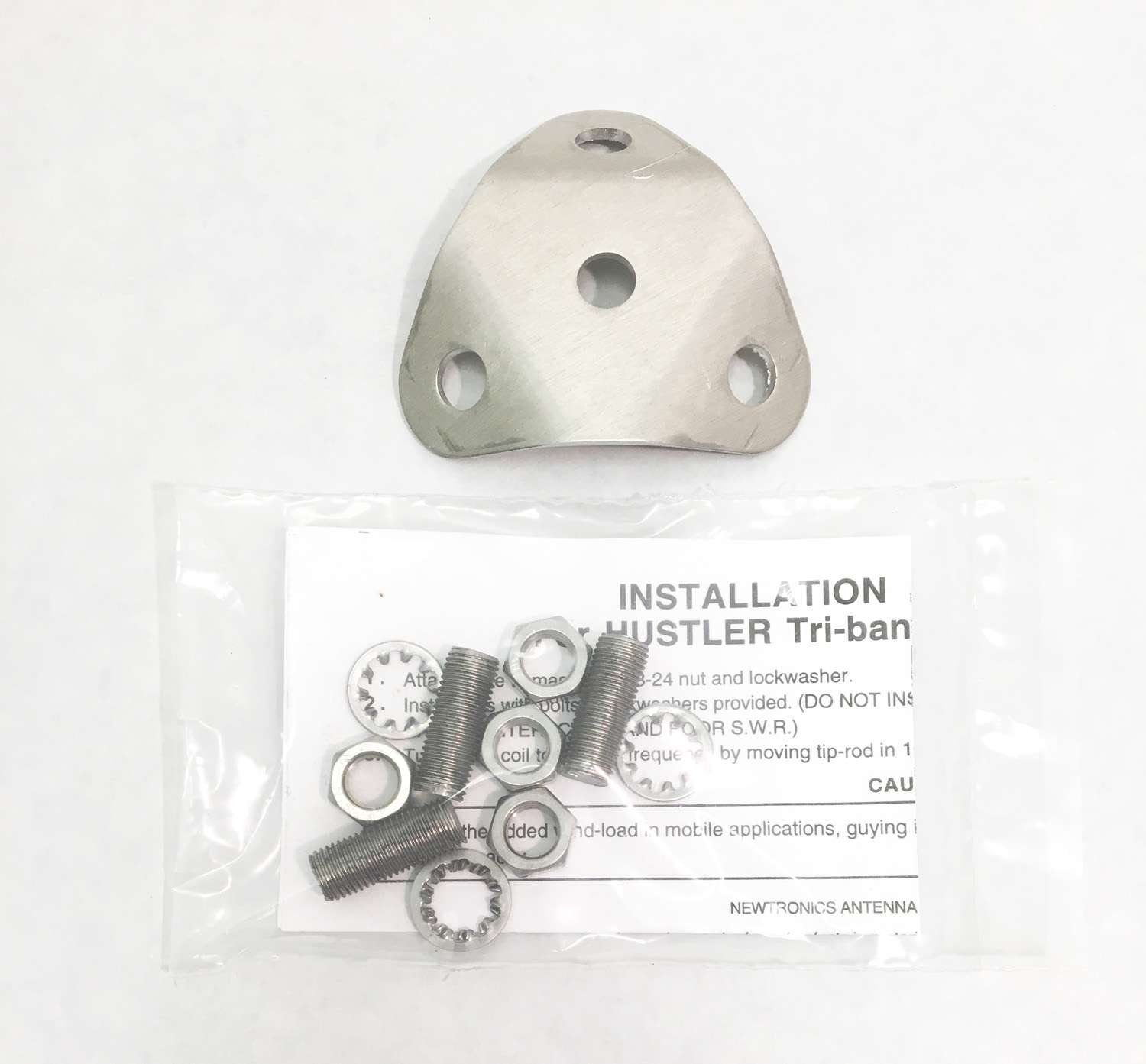 HUSTLER - VP-1 MULTI-BAND ADAPTER PLATE FOR USING 3 RESONATORS WITH HF MASTS MO-1, MO-2, MO-3 & MO-4