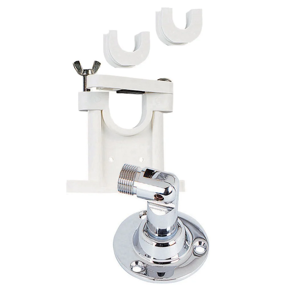 SHAKESPEARE - 410-R HEAVY DUTY STAINLESS STEEL, CHROME PLATED SWIVEL MARINE MOUNT WITH 408-R STANDOFF BRACKET