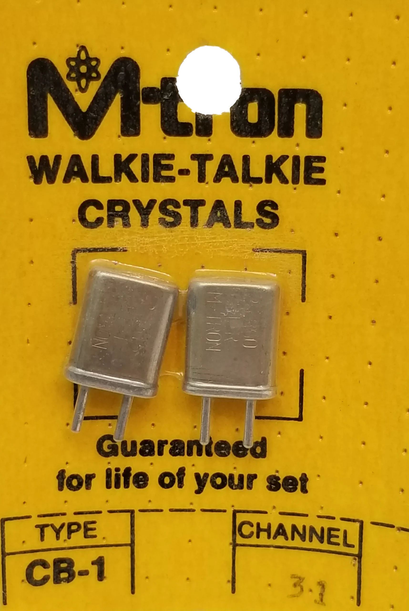 NEWPORT - CH31 CHANNEL 31 RECEIVE & TRANSMIT CRYSTAL PAIR FOR WALKIE TALKIES