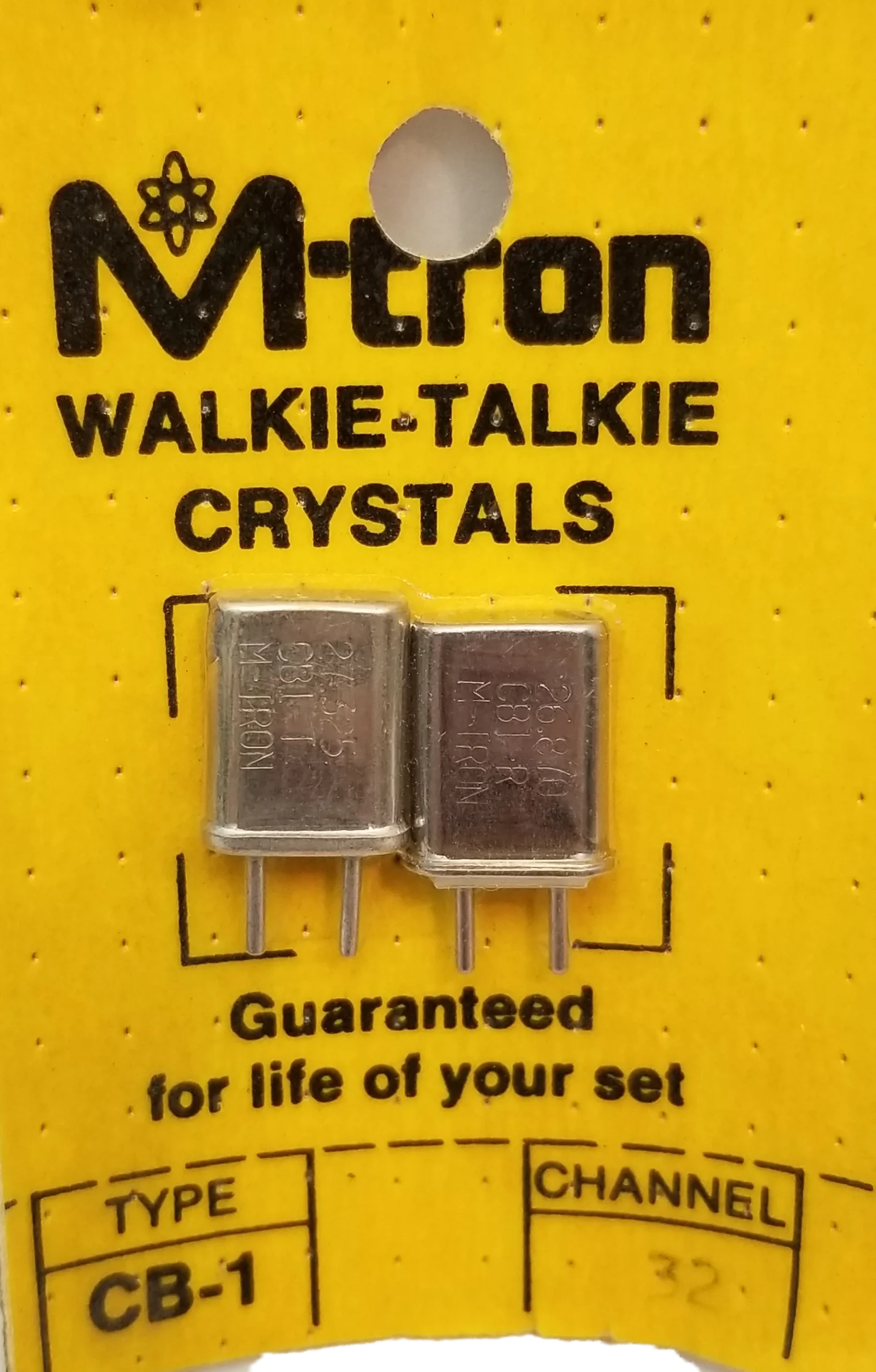 NEWPORT - CH32 CHANNEL 32 RECEIVE & TRANSMIT CRYSTAL PAIR FOR WALKIE TALKIES