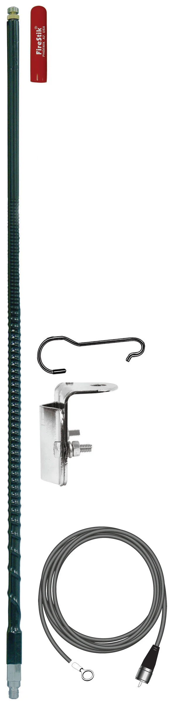 FIRESTIK - FG2648-B 2 FOOT NO GROUND PLANE CB SINGLE MIRROR MOUNT ANTENNA KIT IN BLACK