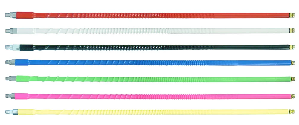 FIRESTIK - FS5-G 5 FOOT HEAVY DUTY 1,000 WATT TOP LOADED 5/8 WAVE CB ANTENNA WITH 3/8"X24" THREADED BASE IN NEON GREEN