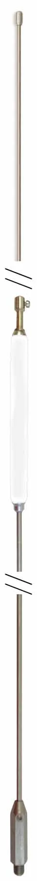 HUSTLER - HQ27 WHITE 55" TALL CENTER LOAD CB ANTENNA WITH 3/8 -24 THREADED BASE