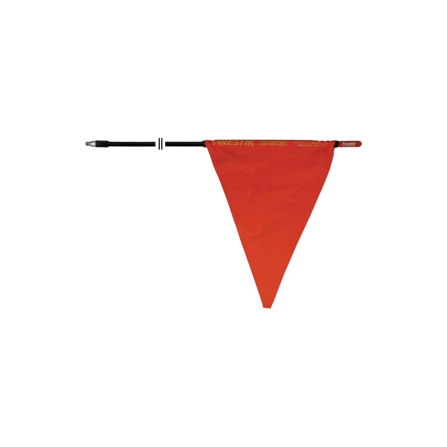 FIRESTIK - SR5-B 5 FOOT BLACK STROBE STICK WITH FLAG
