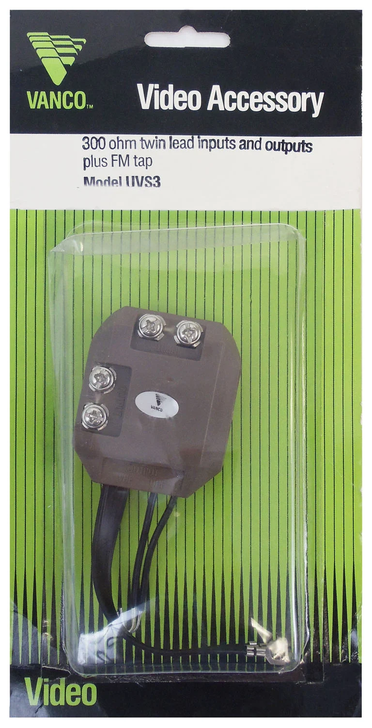 VANCO - 300 OHM TWIN LEAD INPUTS & OUTPUTS PLUS FM TAP VIDEO ACCESSORY