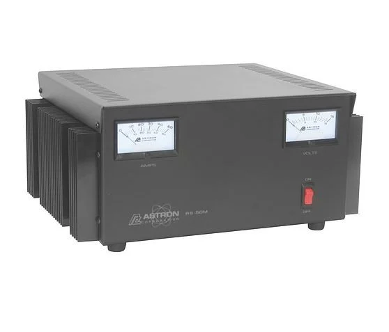 ASTRON - RS50M  50 AMP LINEAR DESKTOP POWER SUPPLY WITH METERS