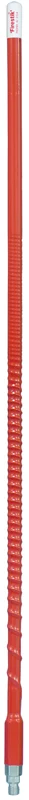 FIRESTIK - KW6-R  6 FOOT HEAVY DUTY TRIM TO TUNE 600 WATT TOP LOADED FIBERGLASS 5/8 WAVE CB ANTENNA WITH 3/8"X24" THREADED BASE IN RED