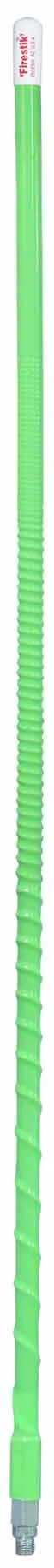 FIRESTIK - KW7-G  7 FOOT HEAVY DUTY TRIM TO TUNE 700 WATT TOP LOADED FIBERGLASS 5/8 WAVE CB ANTENNA WITH 3/8"X24" THREADED BASE IN NEON GREEN