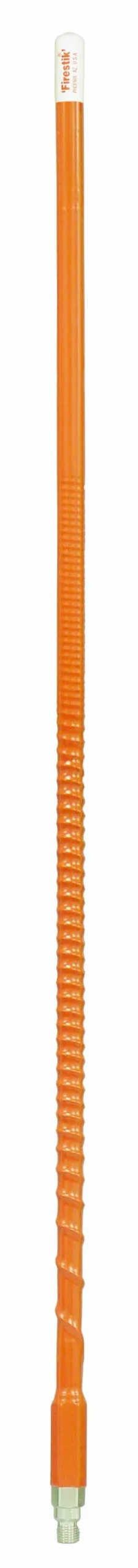 FIRESTIK - KW7-O  7 FOOT HEAVY DUTY TRIM TO TUNE 700 WATT TOP LOADED FIBERGLASS 5/8 WAVE CB ANTENNA WITH 3/8"X24" THREADED BASE IN ORANGE