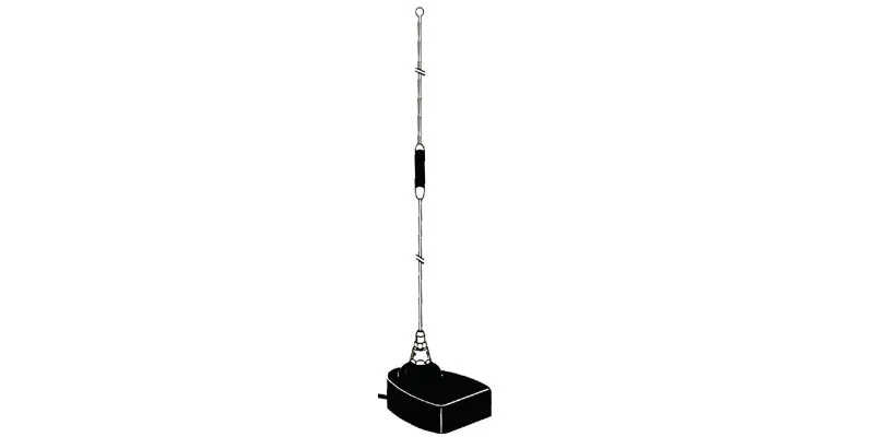 HUSTLER - BLACK TRUNK LIP MOUNT SCANNER ANTENNA COVERS 30-50, 148-174, 430-450 & 800-950 MHZ FREQUENCIES