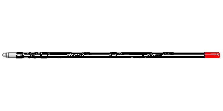 FIRESTIK - MSM3-B HIGH PERFORMANCE 3' BLACK SCANNER ANTENNA WITH 3/8"X24" THREADS