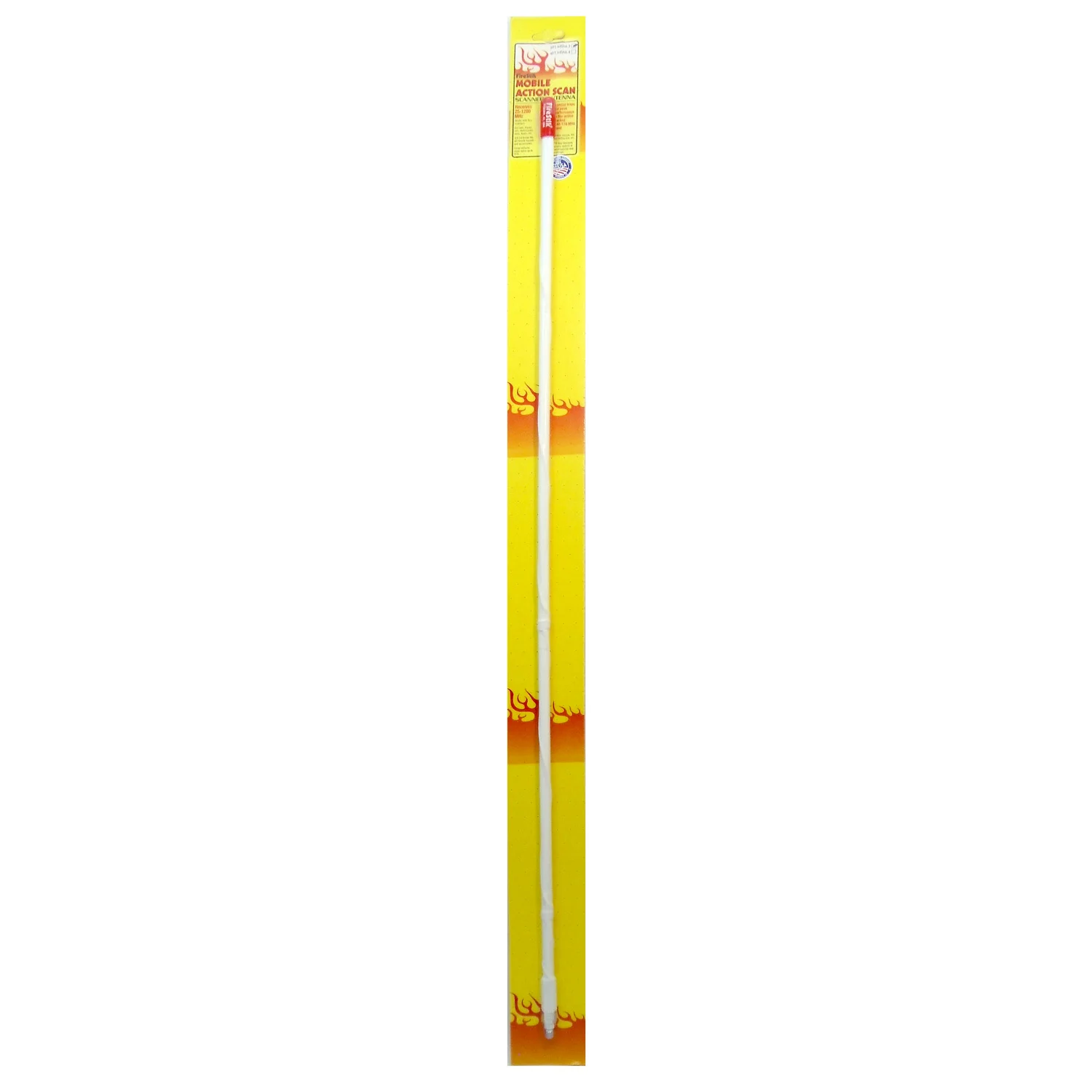 FIRESTIK - MSM3-W HIGH PERFORMANCE 3' WHITE SCANNER ANTENNA WITH 3/8"X24" THREADS