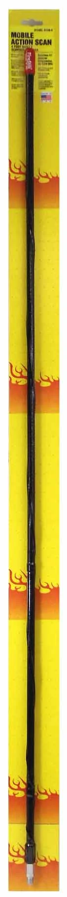 FIRESTIK - MSM4-B HIGH PERFORMANCE 4' BLACK SCANNER ANTENNA WITH 3/8"X24" THREADS