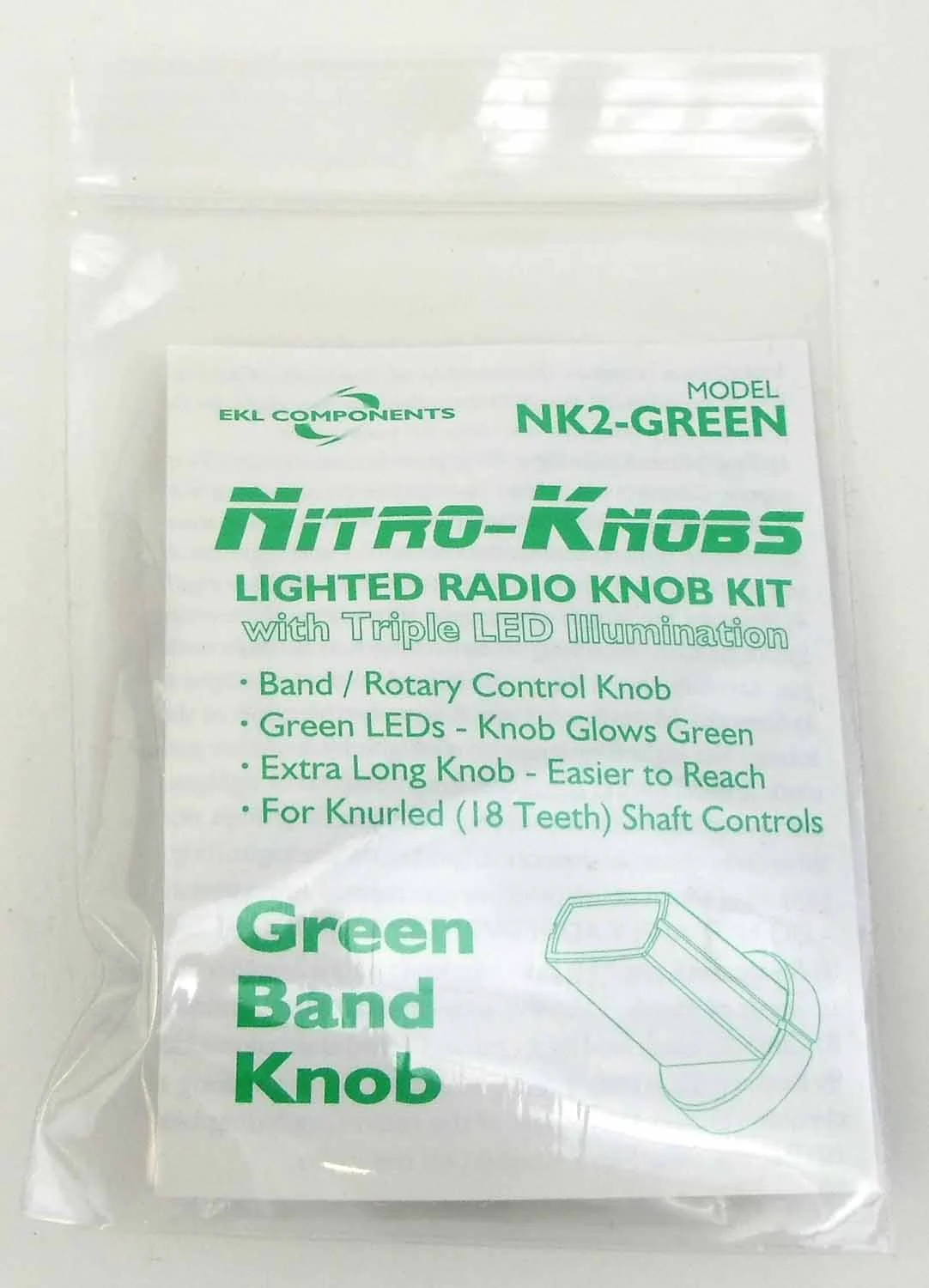 NITRO KNOB FOR BAND SWITCH (GREEN)