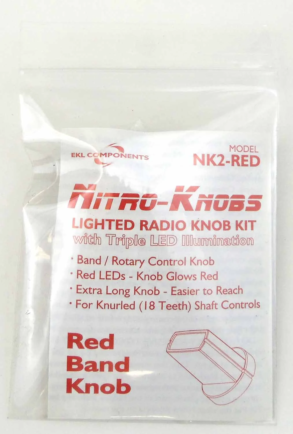 NITRO KNOB FOR BAND SWITCH (RED)