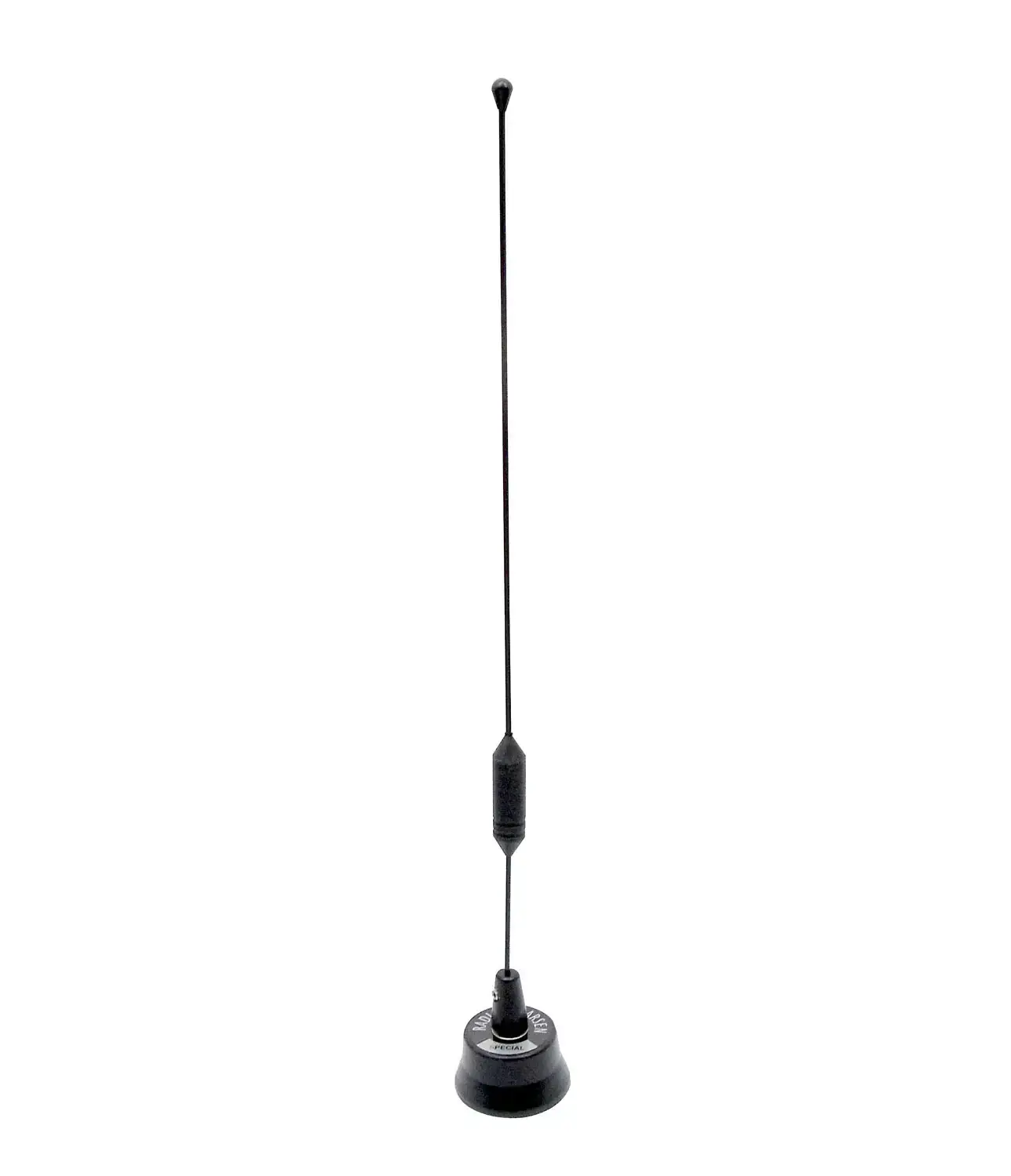 LARSEN - 825-896MHZ ENCLOSED COIL 3DB GAIN BLACK ANTENNA WITH .070 DIAMETER WHIP