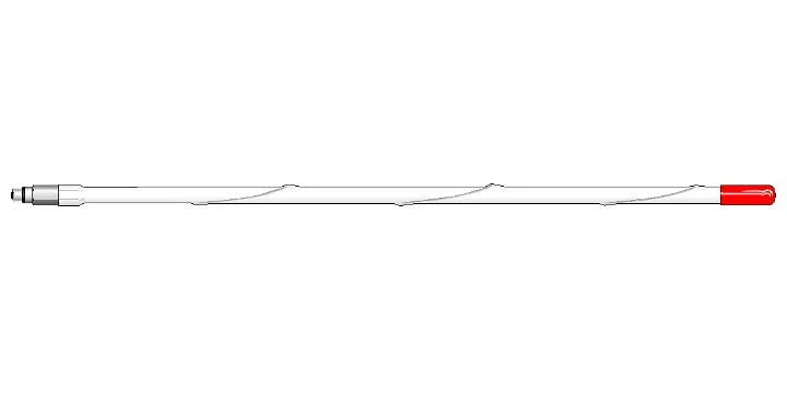 FIRESTIK - MURS45-W 45" TALL WHITE MURS (143.43 - 168.11 MHZ) 5/8 WAVE MOBILE ANTENNA WITH 3/8"X24" THREADED BASE