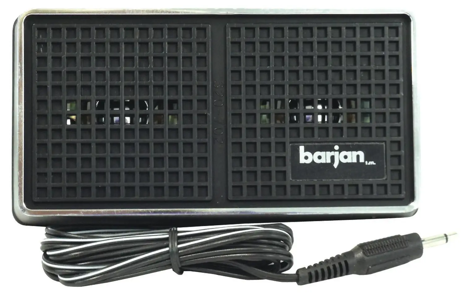 BARJAN - CB/SCANNER VISOR MOUNT EXTERNAL SPEAKER WITH CABLE & PLUG