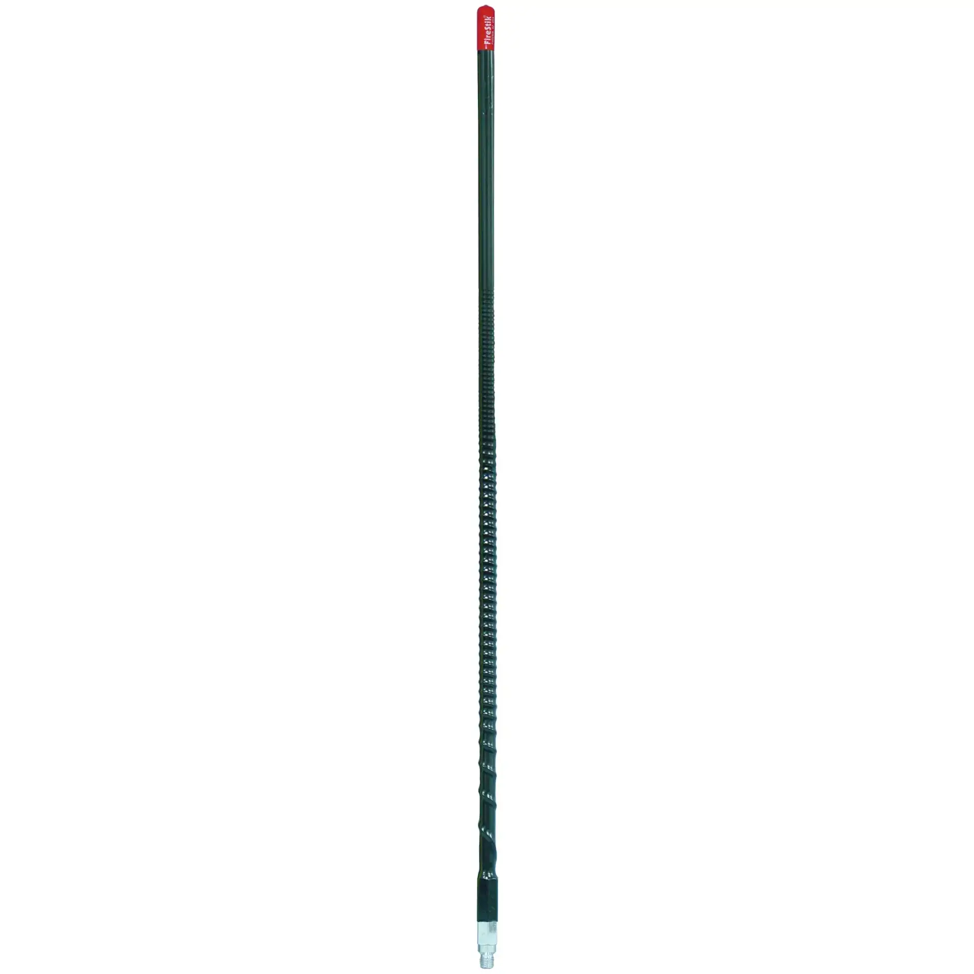FIRESTIK - KW2 2ft heavy duty, trim-to-tune, 100-watt top-loaded fiberglass 5/8 wave CB antenna with 3/8"x24" threaded base.
